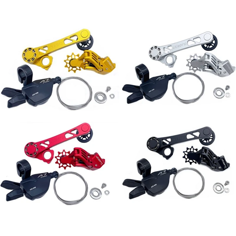 Litepro For Brompton Bike Aluminum Alloy Rear Derailleurs Transmission Modified 5 External 7Speed Chain Tensioner DIP Shifter
Litepro For Brompton Bike Aluminum Alloy Rear Derailleurs Transmission Modified 5 External 7Speed Chain Tensioner DIP Shifter