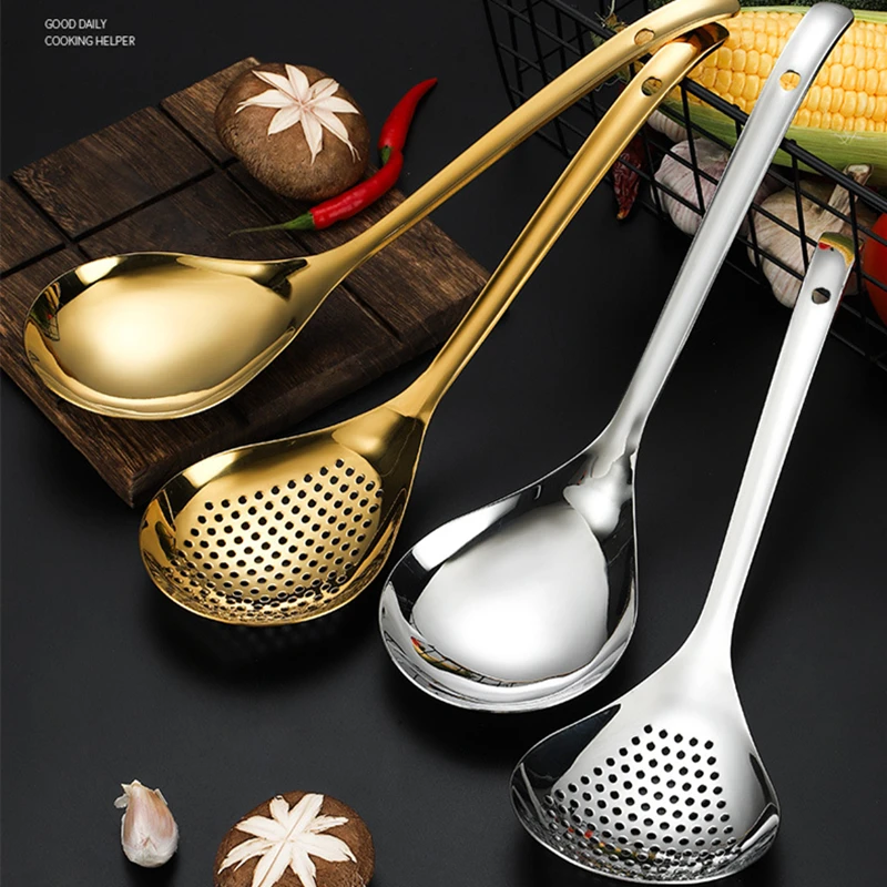 Long Handle Stainless Steel Large Colander Soup Spoon Deep-Fried Oil Strainer Filter Skimmer Ladle for Home Kitchen Accessories
Long Handle Stainless Steel Large Colander Soup Spoon Deep-Fried Oil Strainer Filter Skimmer Ladle for Home Kitchen Accessories