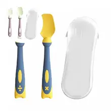 1 Set Convenient PP Helpful Training Learn To Eat Baby Utensils Set for Camping Baby Spoon Fork Set Spoon Fork Set
1 Set Convenient PP Helpful Training Learn To Eat Baby Utensils Set for Camping Baby Spoon Fork Set Spoon Fork Set