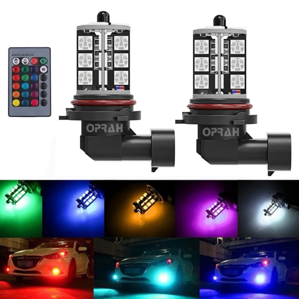 LED Fog Light H8 H11 H1 H3 H7 5050 27SMD Colorful RGB 9005 Hb3 H27 880 881 Car Front Fog Lights LED Lights with Remote 12V 24V
LED Fog Light H8 H11 H1 H3 H7 5050 27SMD Colorful RGB 9005 Hb3 H27 880 881 Car Front Fog Lights LED Lights with Remote 12V 24V