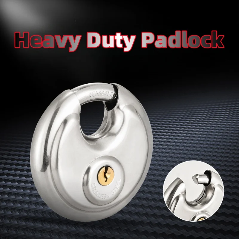 1/2/3 Pieces Stainless Steel Round Padlock Waterproof Anti-pry RV Container Warehouse Outdoor Heavy Metal Padlock
1/2/3 Pieces Stainless Steel Round Padlock Waterproof Anti-pry RV Container Warehouse Outdoor Heavy Metal Padlock