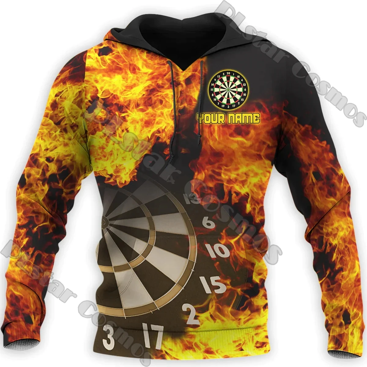 

Personalized Name Darts player 3D Full Printed Fashion Men's hoodies Unisex Casual zipper pullover Gift For Dart Lover TDD162