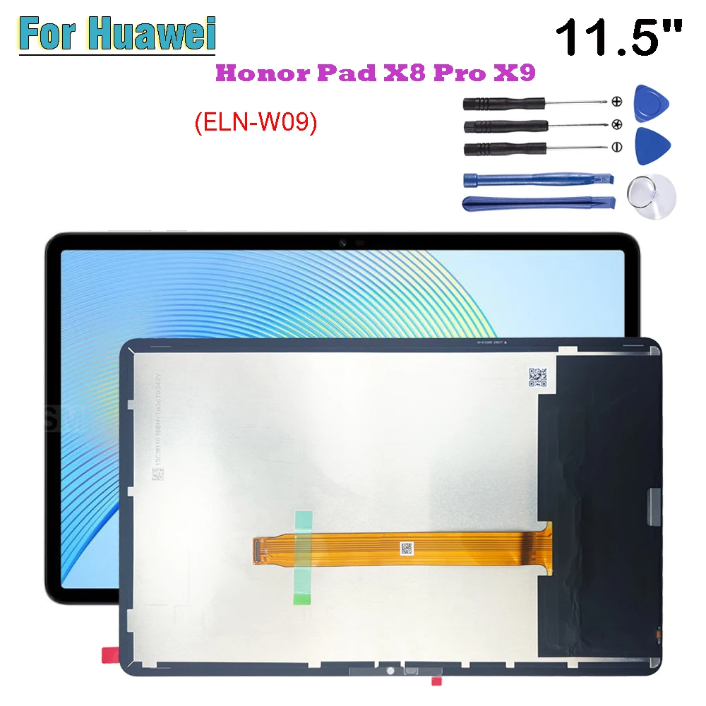 

Nwe AAA+ For Huawei Honor Pad X8 Pro X9 11.5" ELN-W09 LCD Display Touch Screen Digitizer Glass Assembly Repair Parts