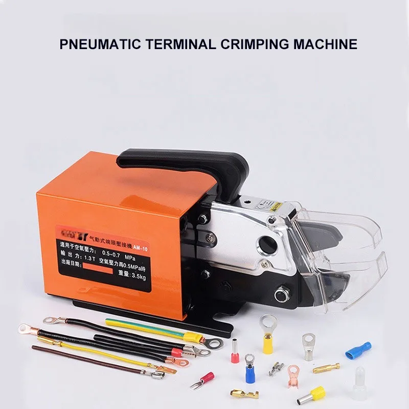 

1.3T Pneumatic Terminal Crimping Machine AM-10 Terminal Crimper Pliers Tool With Crimping Die Cold Press Wire Plier