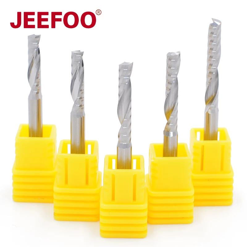 AA 3.175mm Acrylic Milling Cutter One Flute Spiral Bits MDF PVC Engraving CNC Router Bit Wood Cutting Tools End Mill
AA 3.175mm Acrylic Milling Cutter One Flute Spiral Bits MDF PVC Engraving CNC Router Bit Wood Cutting Tools End Mill