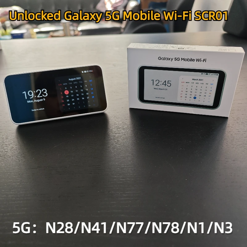 Unlocked Galaxy 5G Mobile WiFi SCR01 Router 5G 4G WiFi Pocket MiFi Hotspot Dual Band Wireless LTE Modem, SIM Card Portab
Unlocked Galaxy 5G Mobile WiFi SCR01 Router 5G 4G WiFi Pocket MiFi Hotspot Dual Band Wireless LTE Modem, SIM Card Portab