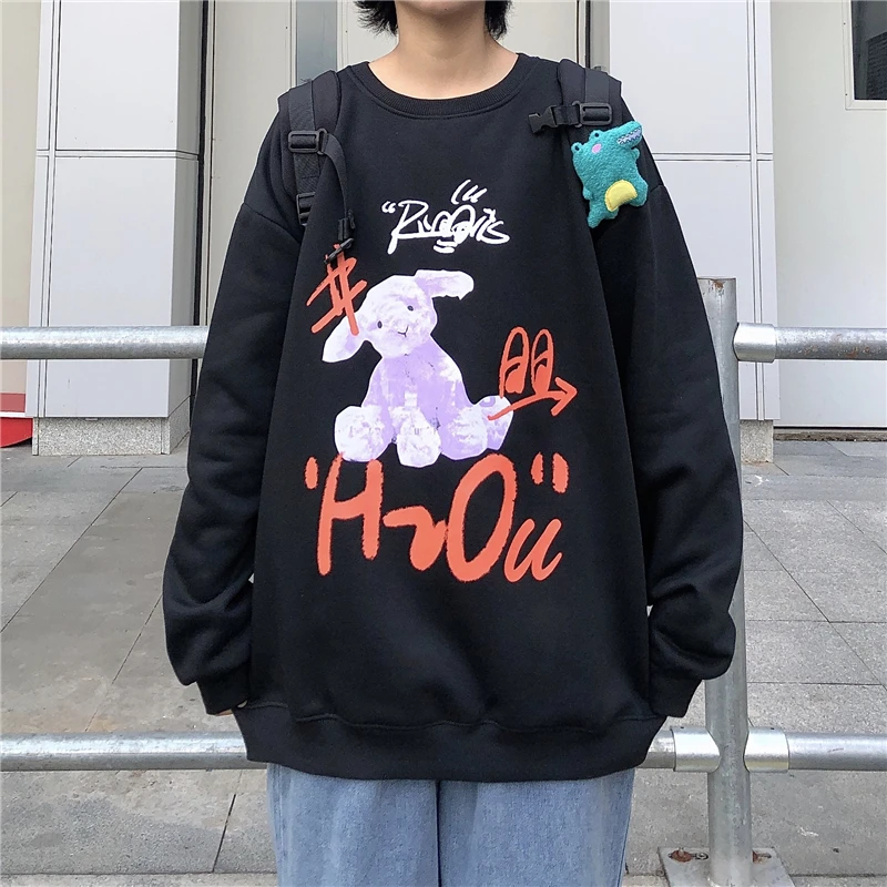 Gothic Harajuku Men And Women Sweatshirts Funny Prints Loose Fall Casual Long Sleeves O-Neck Fashion Pullovers Streetwear Grunge
Gothic Harajuku Men And Women Sweatshirts Funny Prints Loose Fall Casual Long Sleeves O-Neck Fashion Pullovers Streetwear Grunge