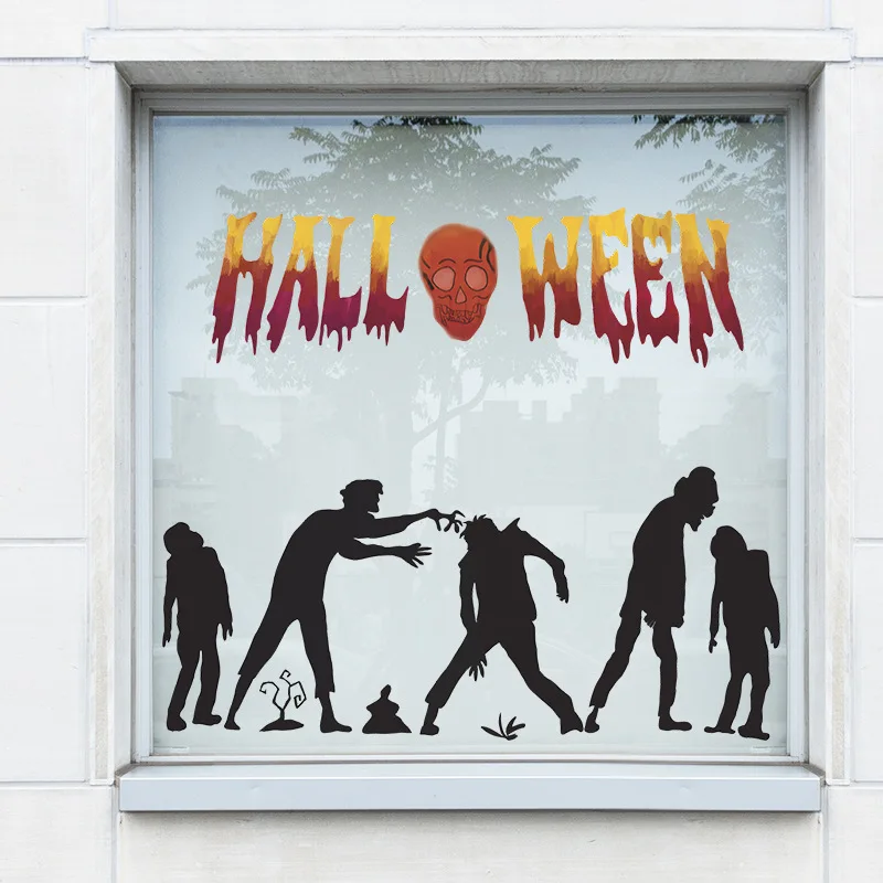 Halloween Funny Zombie Skeleton Glass Window Wall Stickers Home Decoration Wall Decor Home Accessories Wallpaper
Halloween Funny Zombie Skeleton Glass Window Wall Stickers Home Decoration Wall Decor Home Accessories Wallpaper