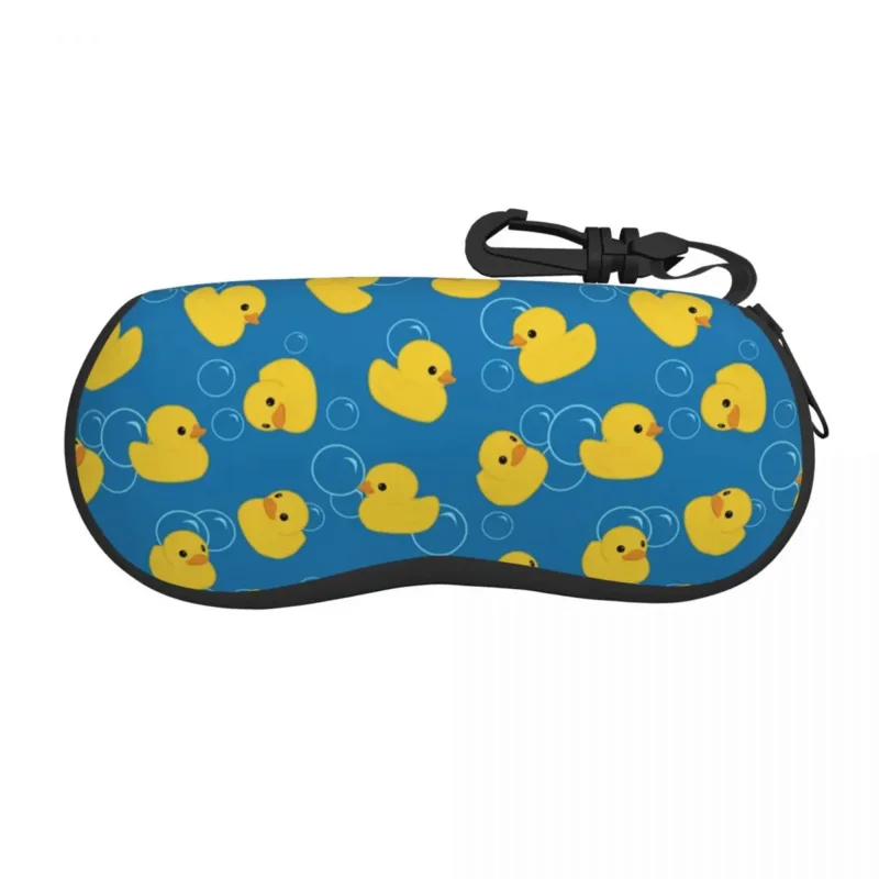 

Cute Yellow Bath Duck Pattern Sunglasses Soft Case Neoprene Zipper Shell Eyeglass Case Custom Protective Box For Glasses