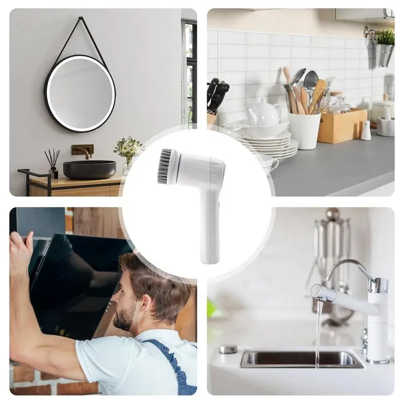 Вращающаяся ручная электрическая щетка для душа, многофункциональная электрическая щетка для чистки обуви, USB перезаряжаемая щетка для мытья посуды для раковины 
Вращающаяся ручная электрическая щетка для душа, многофункциональная электрическая щетка для чистки обуви, USB перезаряжаемая щетка для мытья посуды для раковины