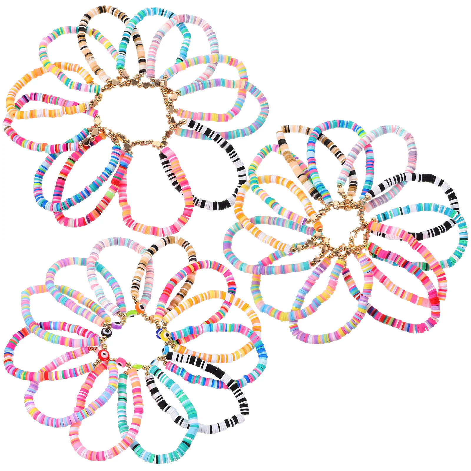 36 Pcs Clay Bracelets Aesthetic Beads Wrist Jewelry Charm Polymer for Girls Bohemian Beaded Miss Friendship
36 Pcs Clay Bracelets Aesthetic Beads Wrist Jewelry Charm Polymer for Girls Bohemian Beaded Miss Friendship