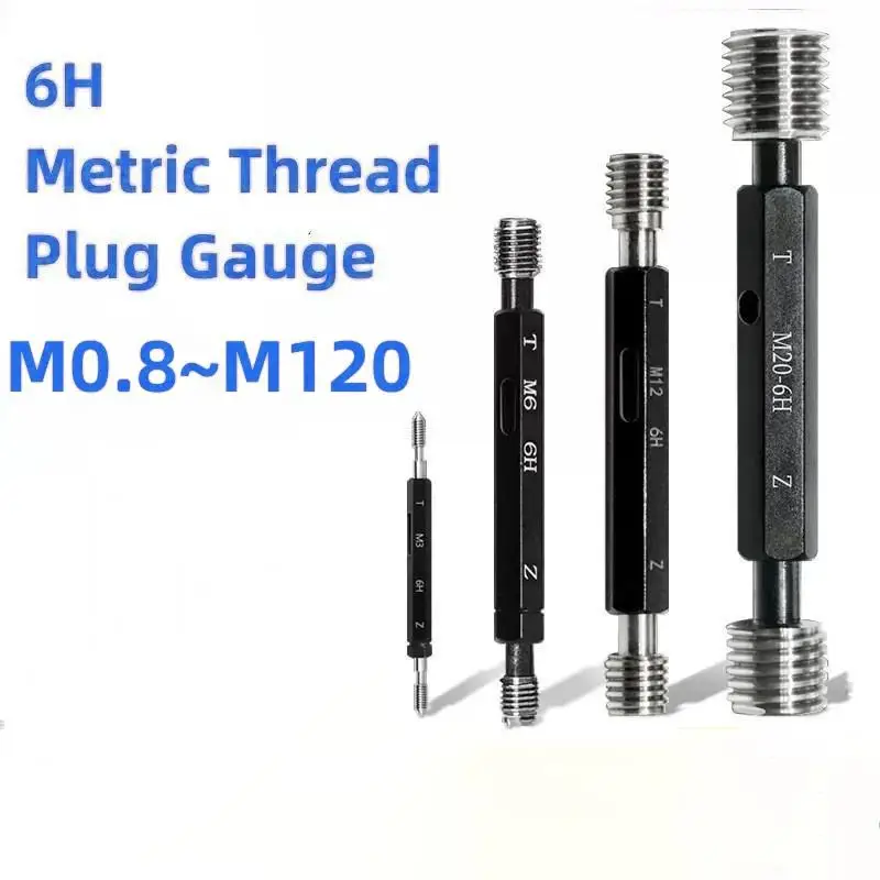 1pcs Steel Mer-cury Gage Metric Standard Thread Plug Gauge High Quality wholesale 6H M1M2M3M4M5M10M12M14M16M18M20M24M27M30-M120
1pcs Steel Mer-cury Gage Metric Standard Thread Plug Gauge High Quality wholesale 6H M1M2M3M4M5M10M12M14M16M18M20M24M27M30-M120