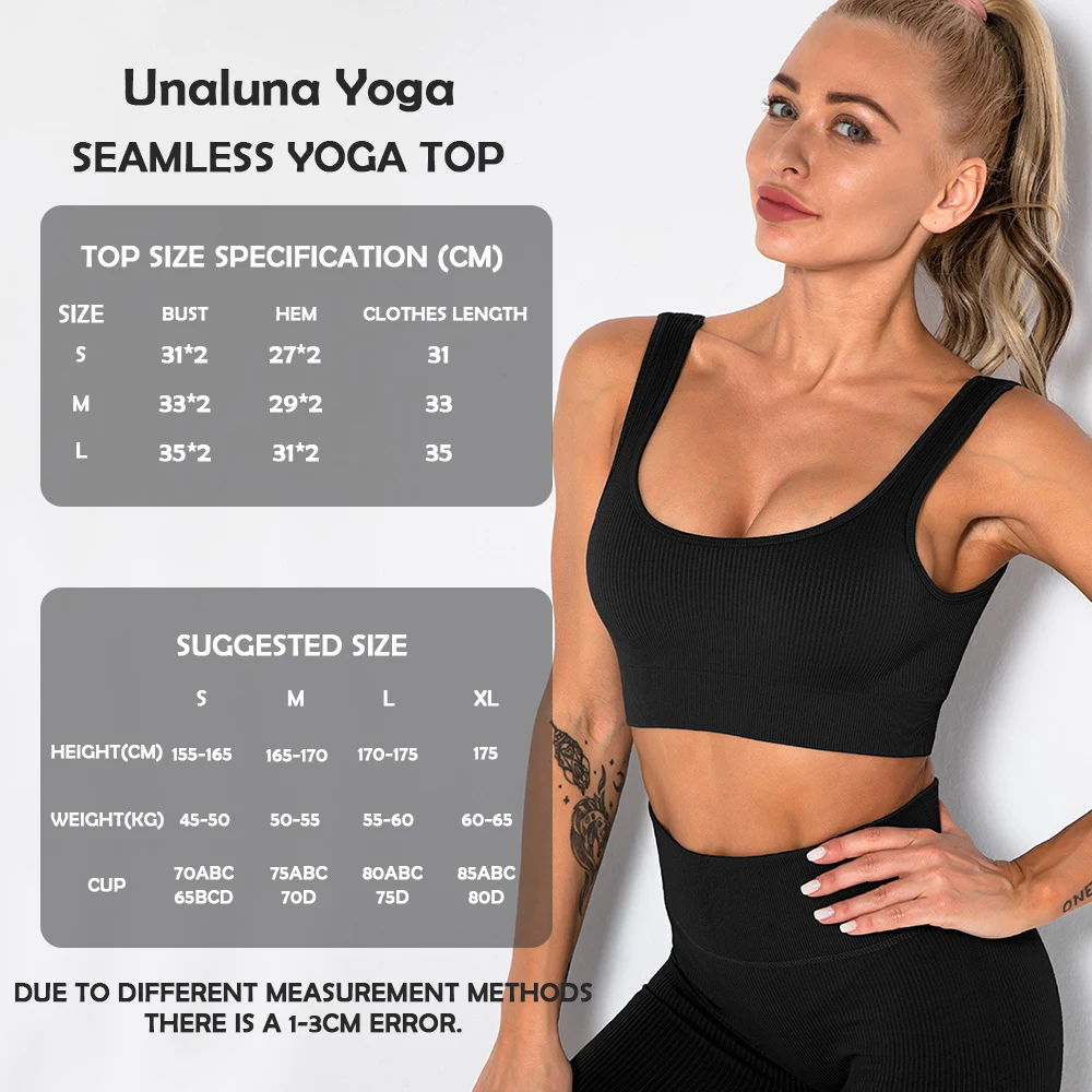 Unaluna Seamless Underwear Ribbed Yoga Top for Fitness High Quality Sports Push Up Bras for Women Gym Workout Clothes Sportswear
Unaluna Seamless Underwear Ribbed Yoga Top for Fitness High Quality Sports Push Up Bras for Women Gym Workout Clothes Sportswear