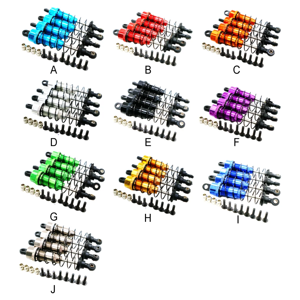 4piece 1 10 Front Rear Shock Absorber Aluminum Alloy Wear-resistant Rc Front Rear Shock Absorber For FS Black
4piece 1 10 Front Rear Shock Absorber Aluminum Alloy Wear-resistant Rc Front Rear Shock Absorber For FS Black