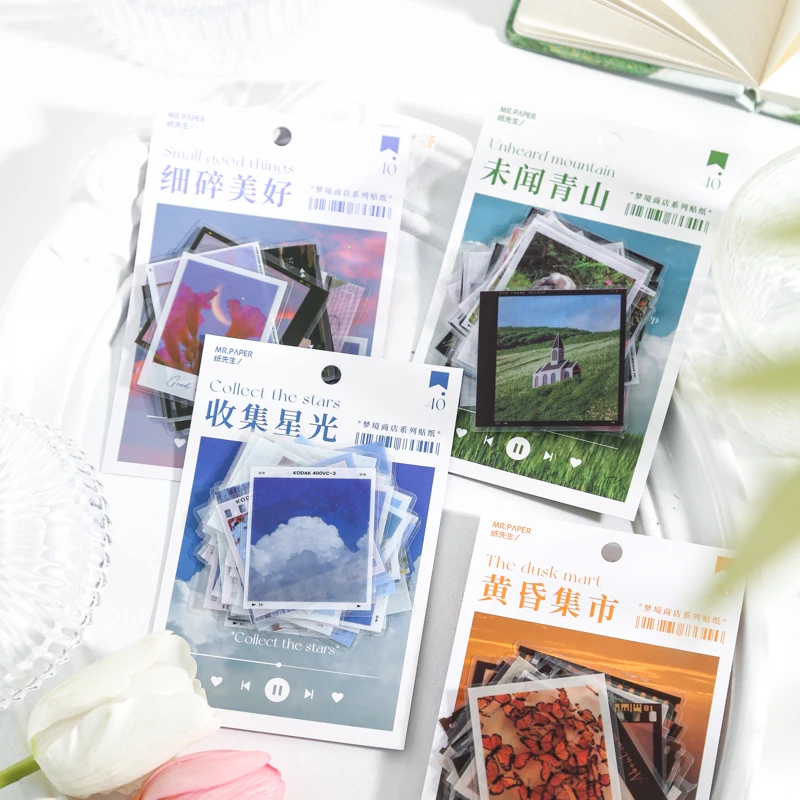 40 pcs INS Stickers aesthetic Adhesive Diy Sticker Diary Album Stationery Decorative collage Scrapbooking material Craft Supplie
40 pcs INS Stickers aesthetic Adhesive Diy Sticker Diary Album Stationery Decorative collage Scrapbooking material Craft Supplie