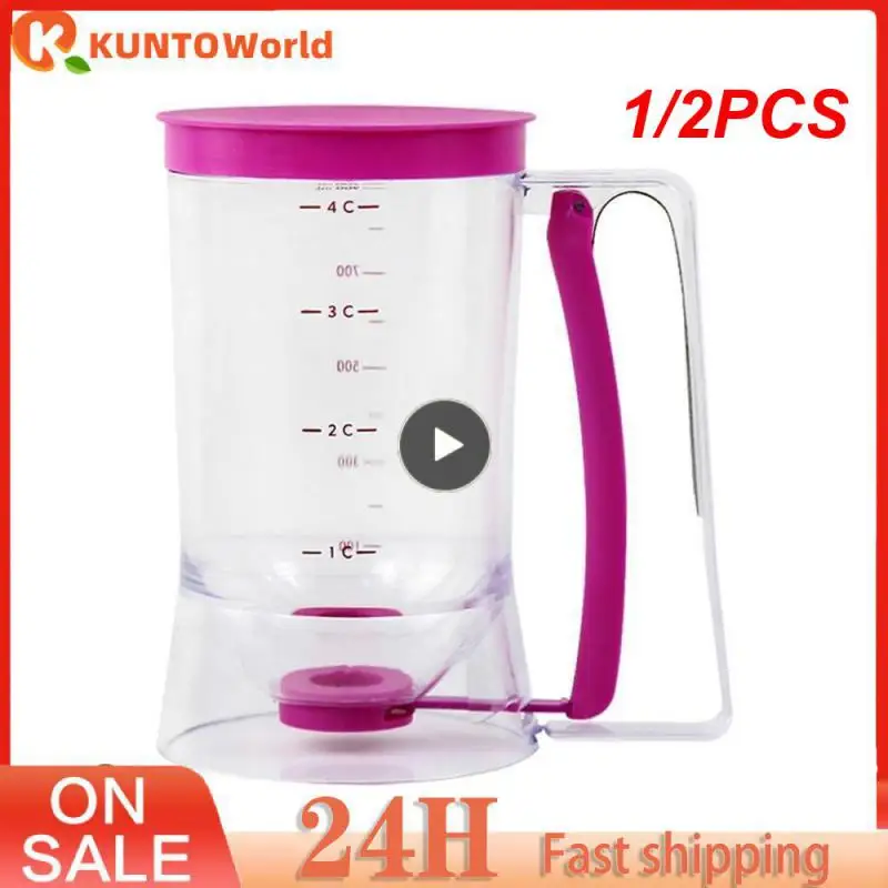 1/2PCS Cupcakes Pancakes Dispenser Cookie Cake Muffins Baking Waffles Dough Dispenser Cream Speratator Measuring Cup Doser For
1/2PCS Cupcakes Pancakes Dispenser Cookie Cake Muffins Baking Waffles Dough Dispenser Cream Speratator Measuring Cup Doser For