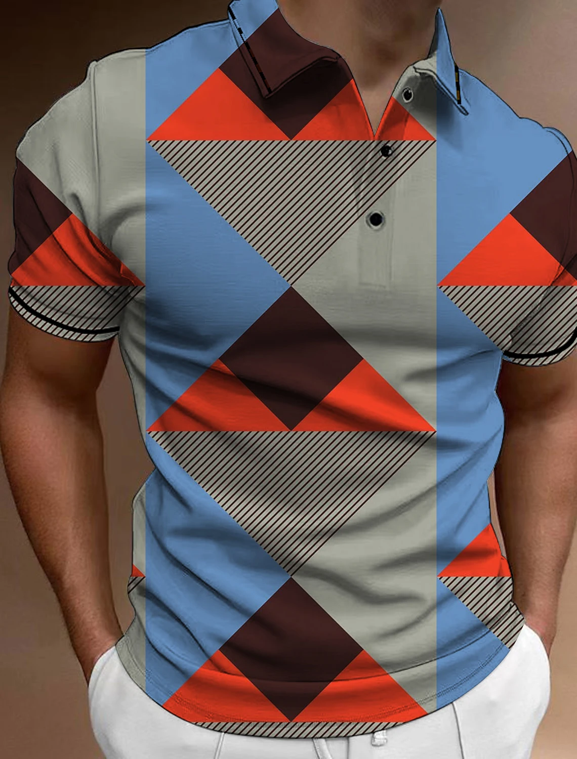 Men's Striped Block Button Polo Shirts Casual Short Sleeves Men Male Polo Tee Shirt Mens Tops Street Mans Golf Clothing Clothes
Men's Striped Block Button Polo Shirts Casual Short Sleeves Men Male Polo Tee Shirt Mens Tops Street Mans Golf Clothing Clothes