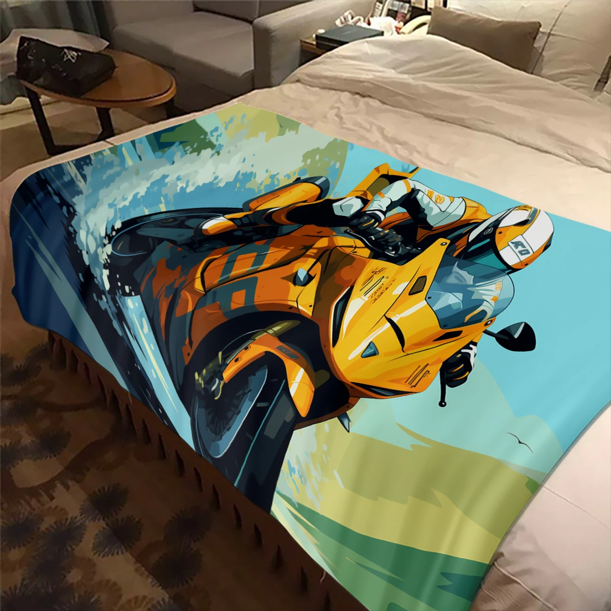 Motorcycle GP Mountain biking Blanket Children's Blanket High Quality Flannel Blanket Soft and Comfortable Home Travel Blanket
Motorcycle GP Mountain biking Blanket Children's Blanket High Quality Flannel Blanket Soft and Comfortable Home Travel Blanket
