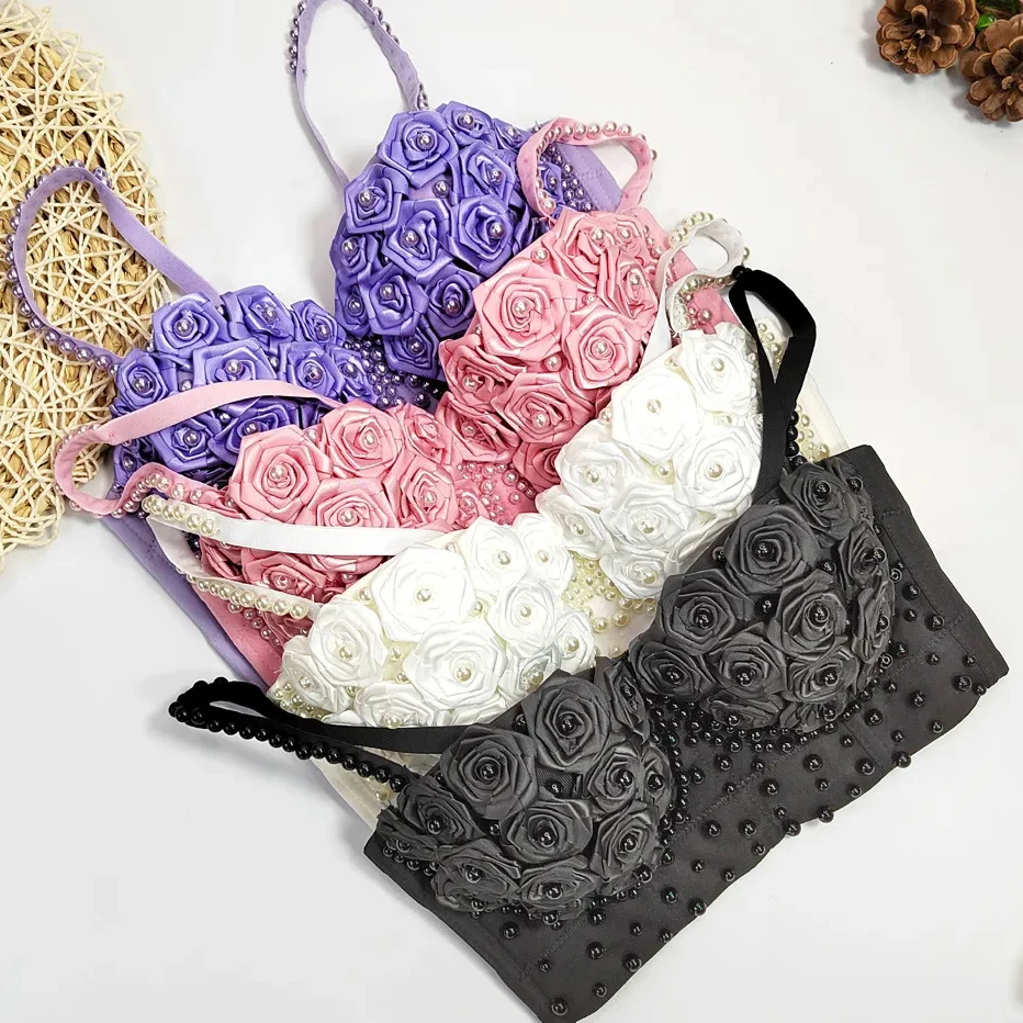 3D Rose Flowers Slim Corset Tops Women Summer Beach Tube Tops Push Up Elegant Luxury Evening Bustier Sexy Lenceria Para Damas
3D Rose Flowers Slim Corset Tops Women Summer Beach Tube Tops Push Up Elegant Luxury Evening Bustier Sexy Lenceria Para Damas