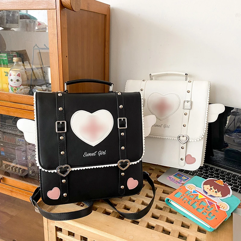 Harajuku Backpack for Teens Girls Y2K JK Student Schoolbag Kawaii Cartoon Mini Laptop Backpack Handheld Shoulder Crossbody Bags
Harajuku Backpack for Teens Girls Y2K JK Student Schoolbag Kawaii Cartoon Mini Laptop Backpack Handheld Shoulder Crossbody Bags