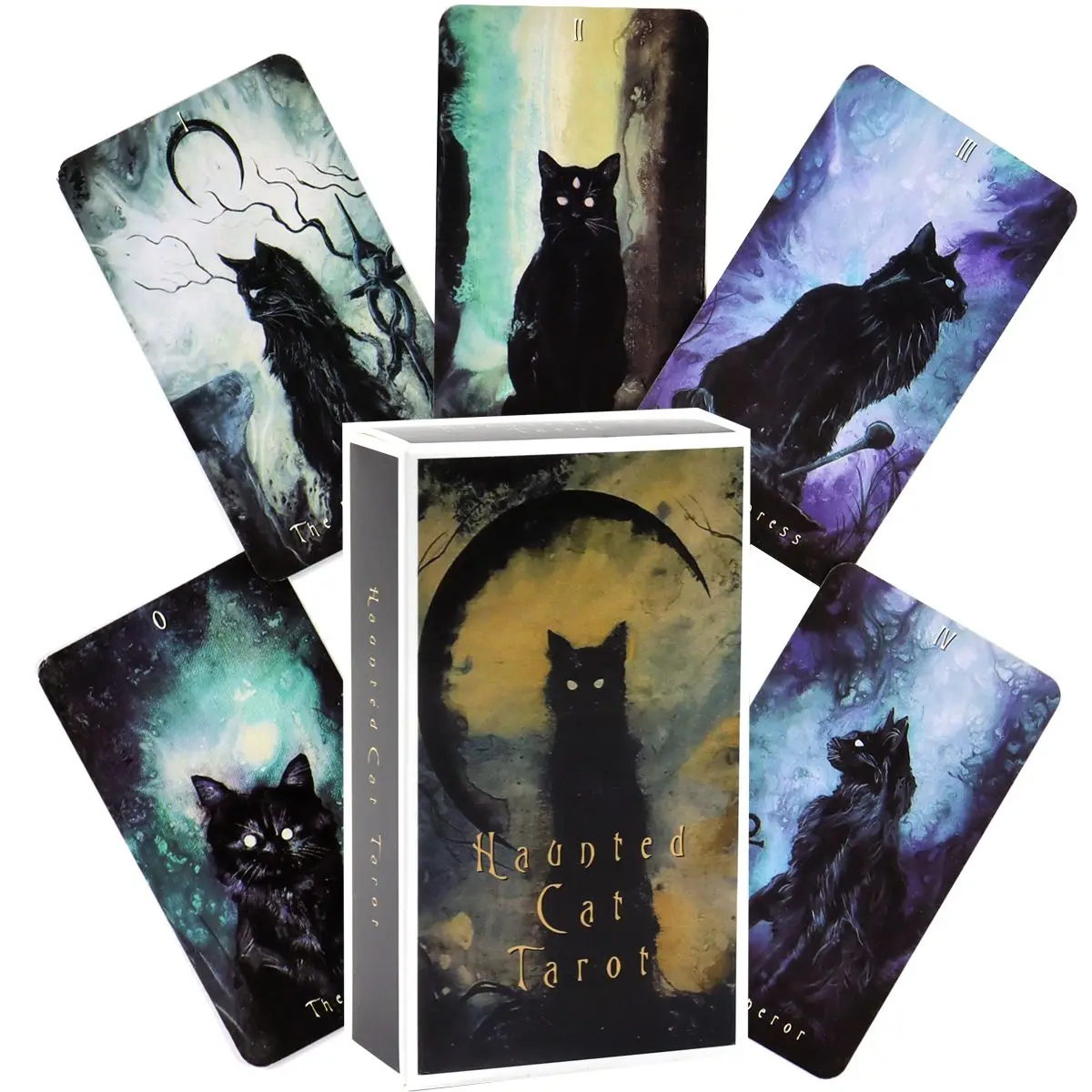 Haunted Cat Tarot Oracle Tarot Cards Card Game Party Puzzle Board Game Guidance Divination Fate Oracle Party Deck Cards
Haunted Cat Tarot Oracle Tarot Cards Card Game Party Puzzle Board Game Guidance Divination Fate Oracle Party Deck Cards