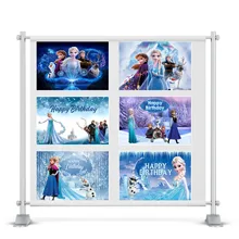 Disney Frozen baby shower Photography Backdrop Custom Products Princess Birthday Photo Background Cartoon Photocall Photozone