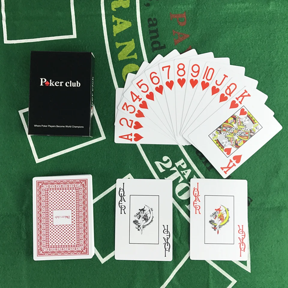 Easytoday 2Pcsset Plastic Poker Card Baccarat Smooth Waterproof Texas Hold'em Poker Club PVC Game Pokers 2.483.46 Inch (8)