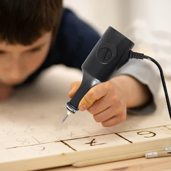 금속 목재 조각 레터링 펜 치즐 팁, 조각사 플로터 기계, 유리 플라스틱 세라믹 돌 표면, EU 220V, 40W 상품 이미지