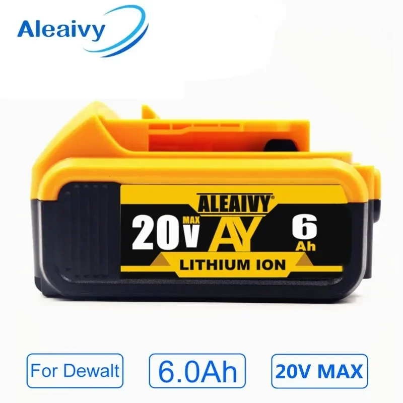 

Новый аккумулятор 20 в 18650 Ач MAX AY, сменный электроинструмент для DeWalt DCB184 DCB181 DCB182 DCB200 20 в 6A 18 в, аккумулятор с зарядным устройством