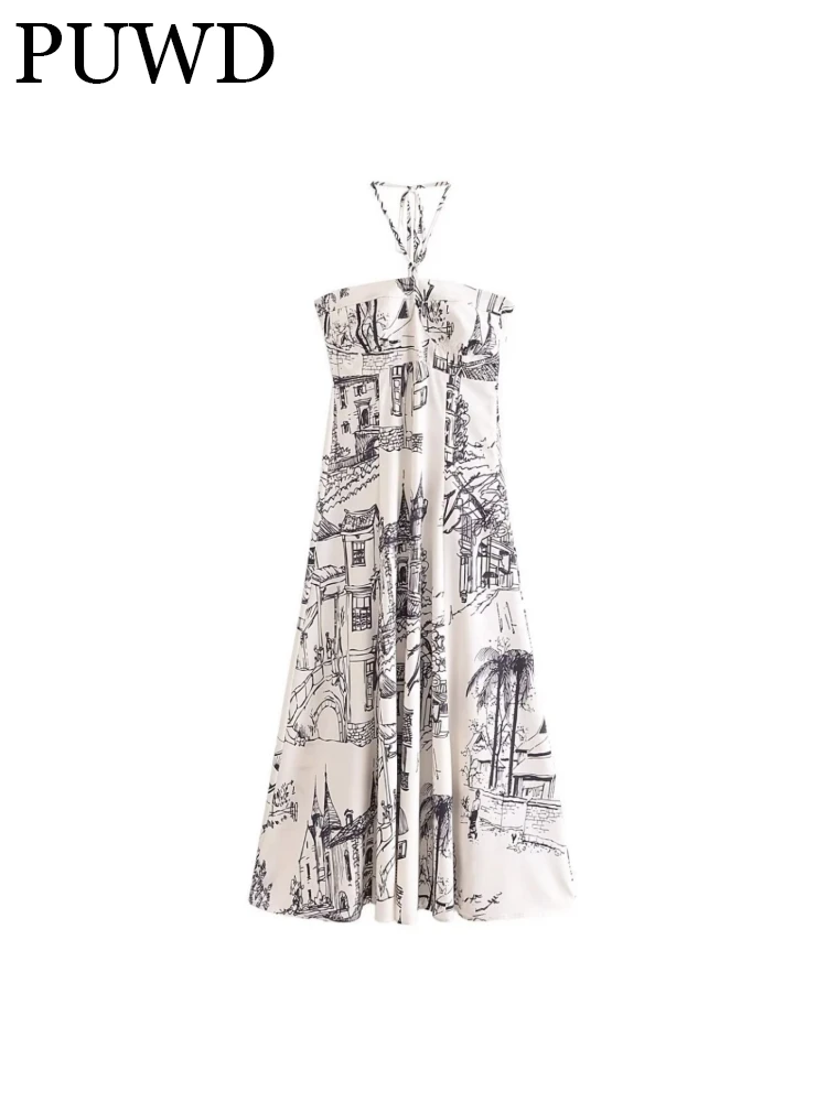 PUWD Elegant Women Fashion Midi Dress 2023 Summer Vintage Sleeveless Side Zipper Frenum Cartoon Print Female Chic Bottoms
PUWD Elegant Women Fashion Midi Dress 2023 Summer Vintage Sleeveless Side Zipper Frenum Cartoon Print Female Chic Bottoms