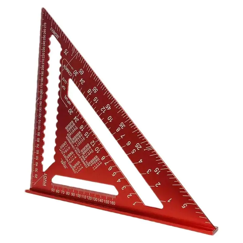 

Carpenter Square Protractor Carpentry Square 12-Inch Rafter Triangle Ruler Construction Marking Tools For Measuring Layout For