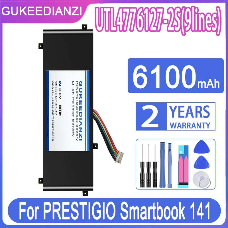 

GUKEEDIANZI Replacement Battery UTL4776127-2S (9lines) 6100mAh For PRESTIGIO Smartbook 141 C2 Laptop 9 Lines