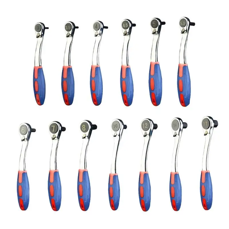 72 Teeth Ratchet Socket Wrench Mini 1/4 Inch Single-Ended Torque Wrench Spanner Rod Self-tightening Adjustable Wrench Q81C
72 Teeth Ratchet Socket Wrench Mini 1/4 Inch Single-Ended Torque Wrench Spanner Rod Self-tightening Adjustable Wrench Q81C