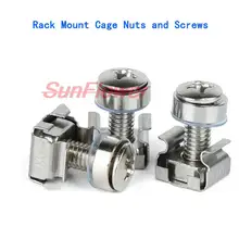 10PCS Nickel-plated Cage Nuts Bolts Washers M5 M6 Rack Mount Cage Nuts Screws and Washers for Rack Mount Server Cabinet
10PCS Nickel-plated Cage Nuts Bolts Washers M5 M6 Rack Mount Cage Nuts Screws and Washers for Rack Mount Server Cabinet