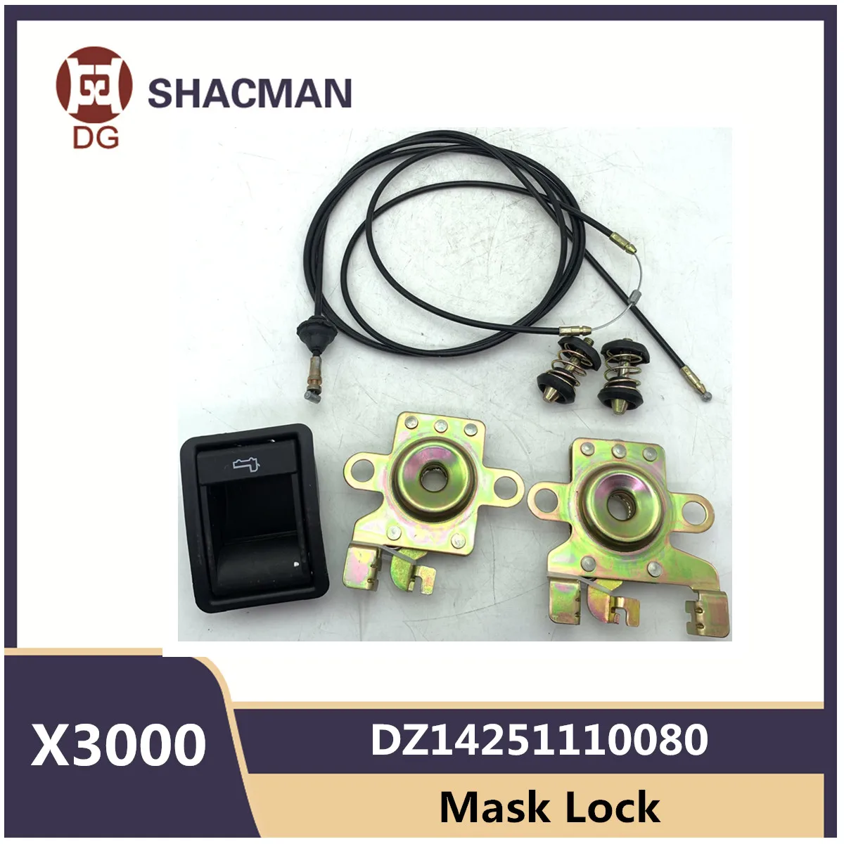 DZ14251110080 Mask Lock For SHACMNA Shaanxi X3000 Front Mask Hood Lock Assembly Panel Lock Handle Original Truck Accessories
DZ14251110080 Mask Lock For SHACMNA Shaanxi X3000 Front Mask Hood Lock Assembly Panel Lock Handle Original Truck Accessories