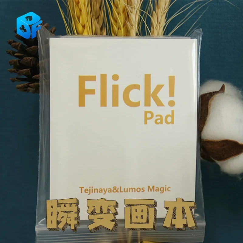 Flick! Pad By Tejinaya & Lumos Close Up Magic Tricks Magician Instantly Change on A Notepad Into Something Else Magic Props Toys 
Flick! Pad By Tejinaya & Lumos Close Up Magic Tricks Magician Instantly Change on A Notepad Into Something Else Magic Props Toys