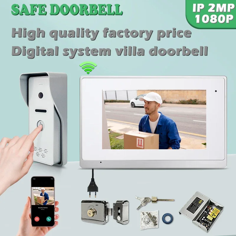 IP 1080P Video Intercom For Private House Wifi Tuya Residential Intercom With Favorable Price Aluminum Alloy Interphone Kit
IP 1080P Video Intercom For Private House Wifi Tuya Residential Intercom With Favorable Price Aluminum Alloy Interphone Kit