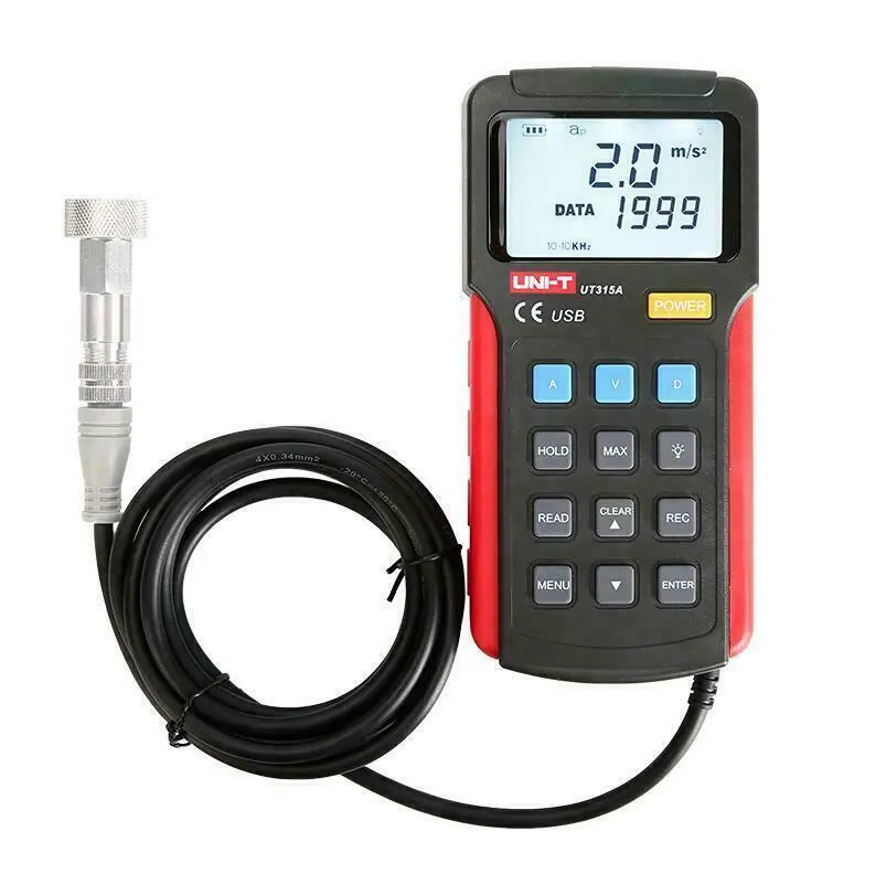 UNI-T UT315A Handheld Bibration Testers,Speed/Displacement Split Vibrometer ✦Kd
UNI-T UT315A Handheld Bibration Testers,Speed/Displacement Split Vibrometer ✦Kd