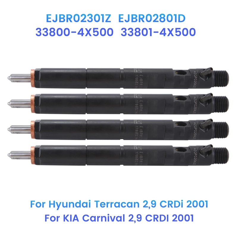 (Набор из 4) Новый Дизельный топливный инжектор EJBR02301Z 33800-4X500 для Hyundai townan KIA Carnival Sedona Bongo 2,9 Crdi 2001-
(Набор из 4) Новый Дизельный топливный инжектор EJBR02301Z 33800-4X500 для Hyundai townan KIA Carnival Sedona Bongo 2,9 Crdi 2001-