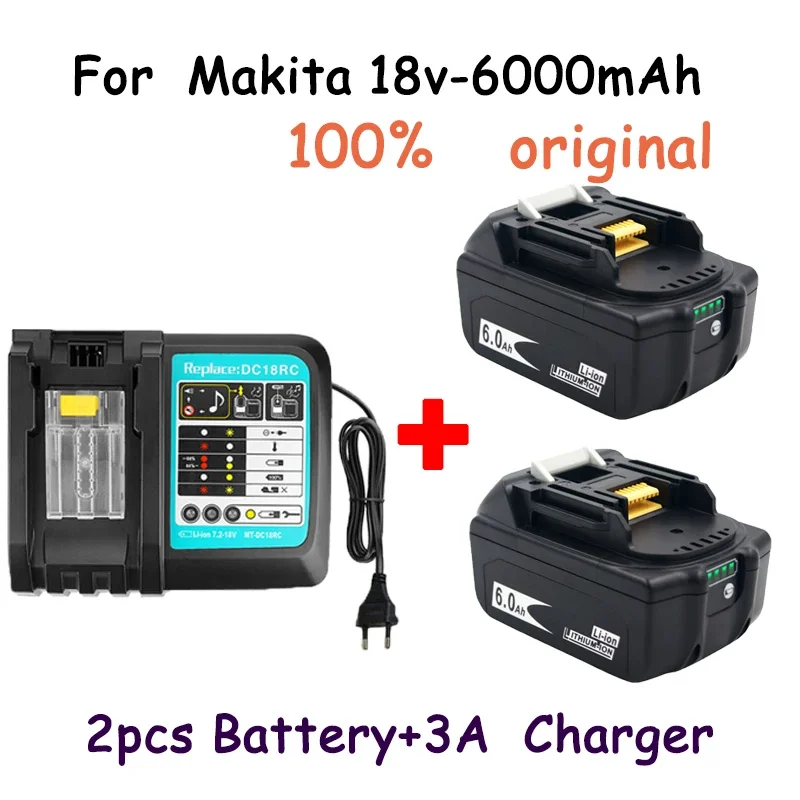 18650 rechargeable battery, Makita backup battery, 18v6000mah with 3A charger, bl1840 bl1850 bl1830 bl1860b lxt400
18650 rechargeable battery, Makita backup battery, 18v6000mah with 3A charger, bl1840 bl1850 bl1830 bl1860b lxt400