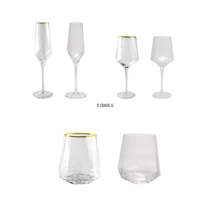 Creative Glass Wine Glasses Home Hammered Goblet Red Wine Glass Diamond Champagne Glass Wine Glasses Glass Cups
Creative Glass Wine Glasses Home Hammered Goblet Red Wine Glass Diamond Champagne Glass Wine Glasses Glass Cups
