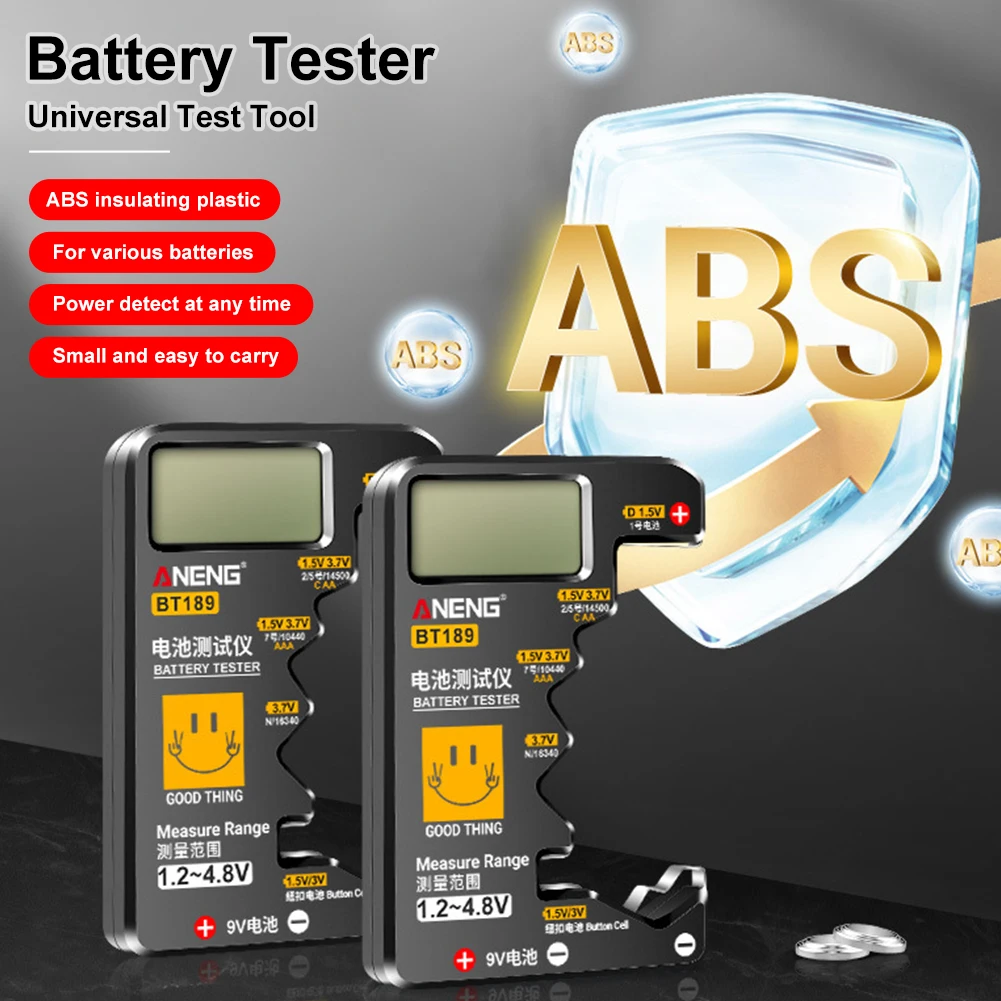 New Battery Tester 9V AA AAA N D C Button Cell Universal Household LCD Digital Display Battery Tester Power Bank Detector Tool
New Battery Tester 9V AA AAA N D C Button Cell Universal Household LCD Digital Display Battery Tester Power Bank Detector Tool