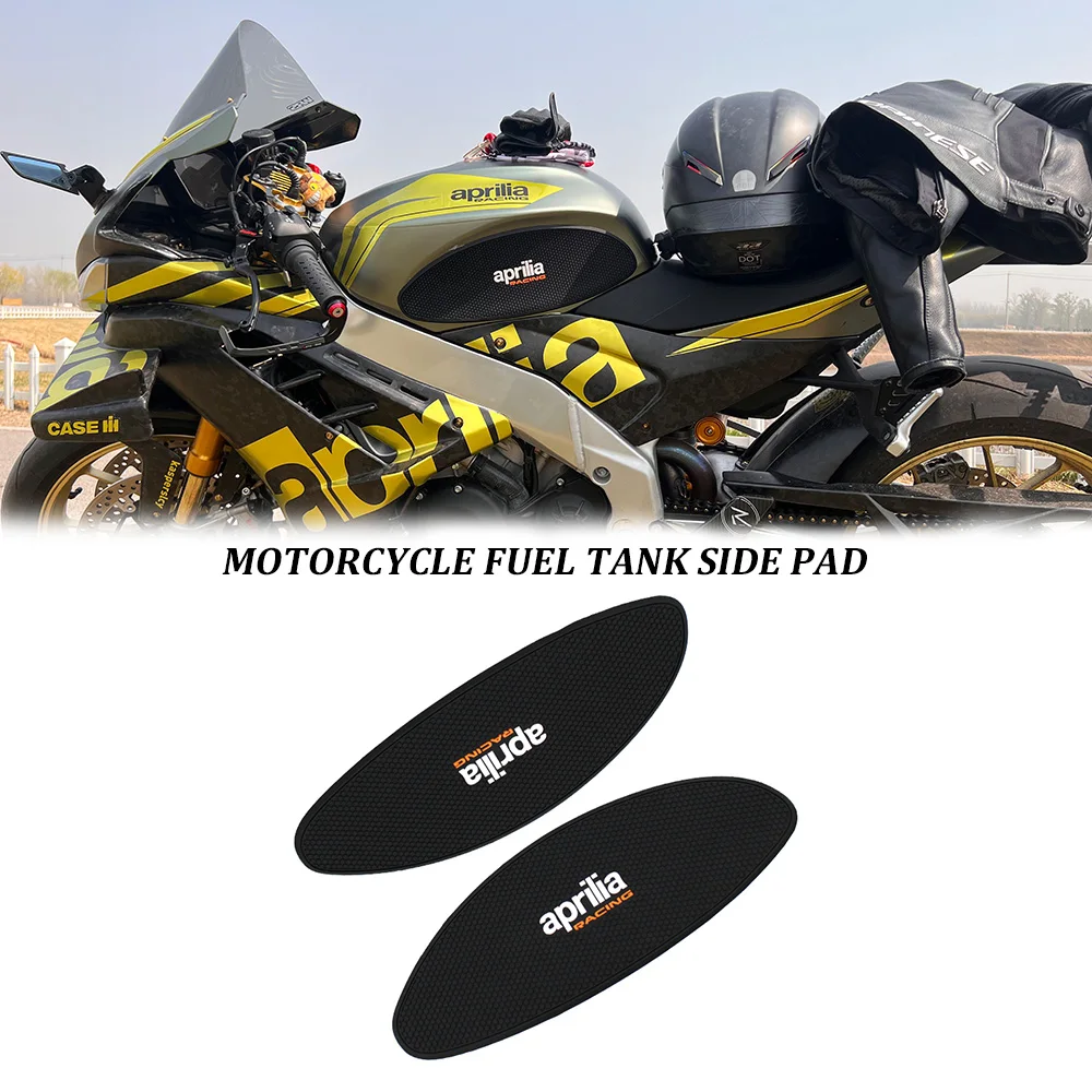 

For Aprilia RSV4 TUONO 1100 2021-2022 Side Fuel Tank Pad Tank Pads Protector Stickers Decal Gas Knee Grip Traction Pad