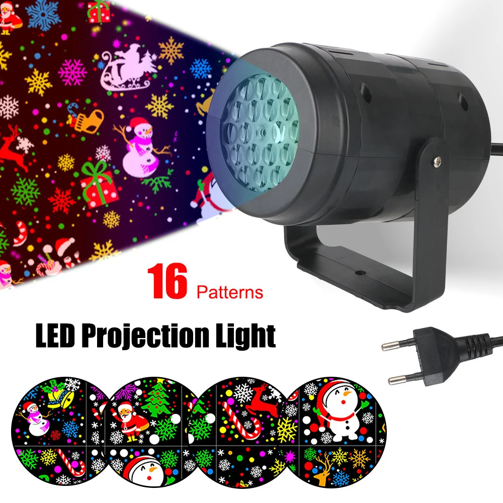 For Chrimas Holiday Party Laser LED Projection Light AC 85V-260V 16 Patterns Automatic RGB Lighting EU Plug
For Chrimas Holiday Party Laser LED Projection Light AC 85V-260V 16 Patterns Automatic RGB Lighting EU Plug