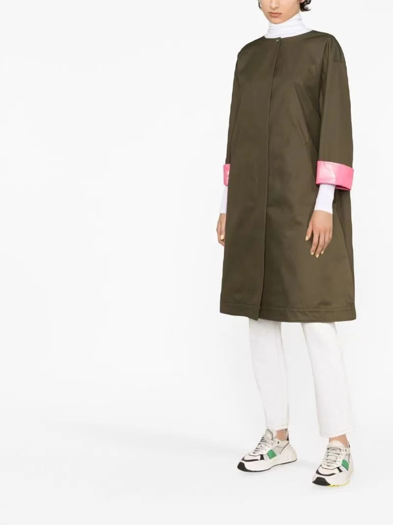 HRENO New Round Neck Long Military Green Contrast Style Commuter Long Sleeve Coat
HRENO New Round Neck Long Military Green Contrast Style Commuter Long Sleeve Coat