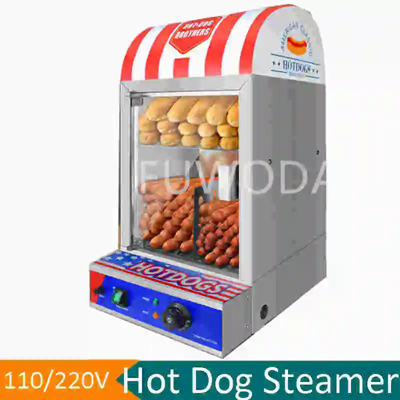 Пароварка для хот-догов и подогреватель для булочек, горячая Распродажа, дисплей для ресторана, оборудование для хот-догов, пароварка для бургеров с подогревателем для булочек
