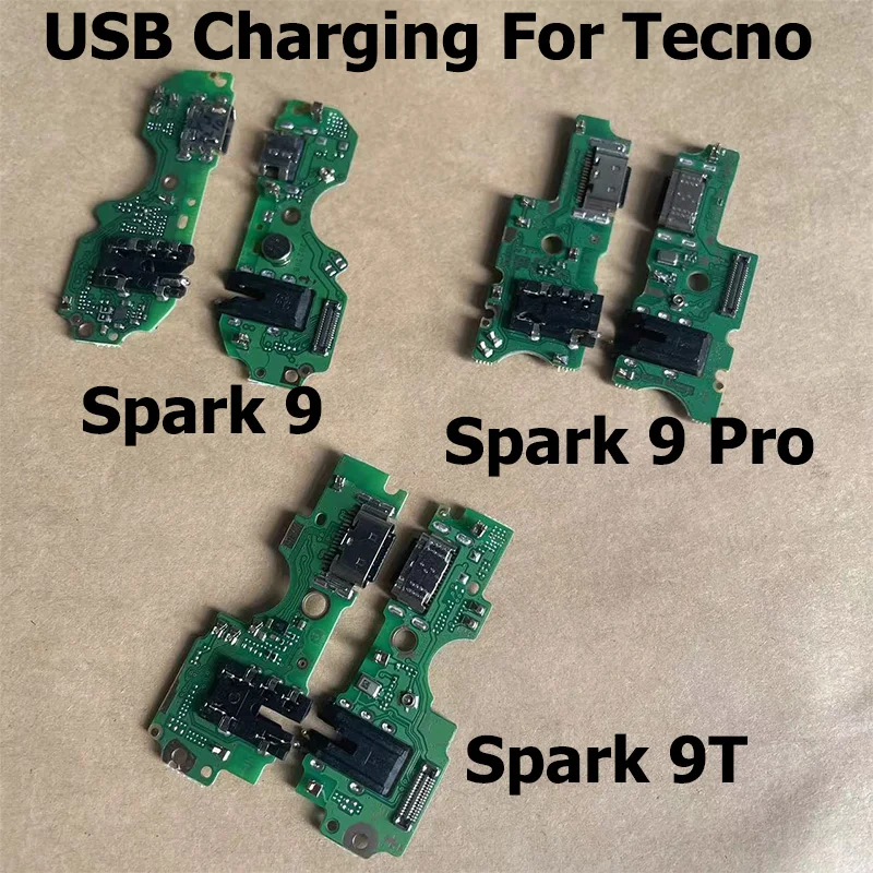 

Новинка для Tecno Spark 9 9T Pro USB зарядная док-плата разъем PCB порт зарядное устройство гибкий кабель KG5p KH7 KH7n KH6