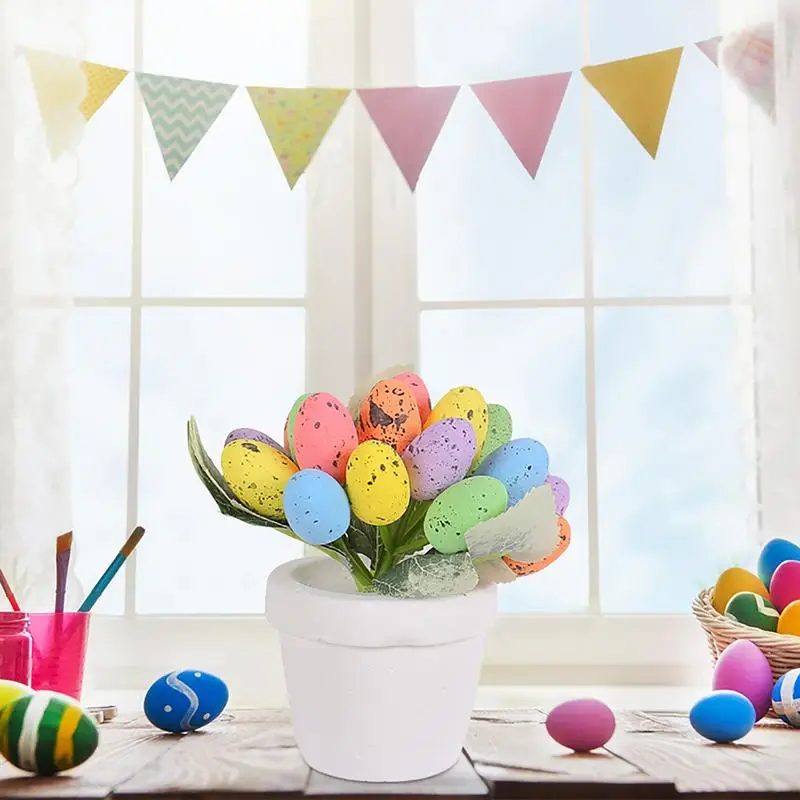 12cm Artificial Colorful Creative Easter Eggs Easter Arrangement Centerpiece Flowers Decorative for easter festival decor
12cm Artificial Colorful Creative Easter Eggs Easter Arrangement Centerpiece Flowers Decorative for easter festival decor