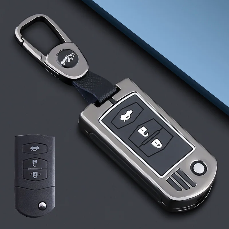 Aluminum Alloy Car Key Case Key Cover Folding Key Shell with keychain keyring accessories for Mazda 2/3/5/6/8 M6
Aluminum Alloy Car Key Case Key Cover Folding Key Shell with keychain keyring accessories for Mazda 2/3/5/6/8 M6