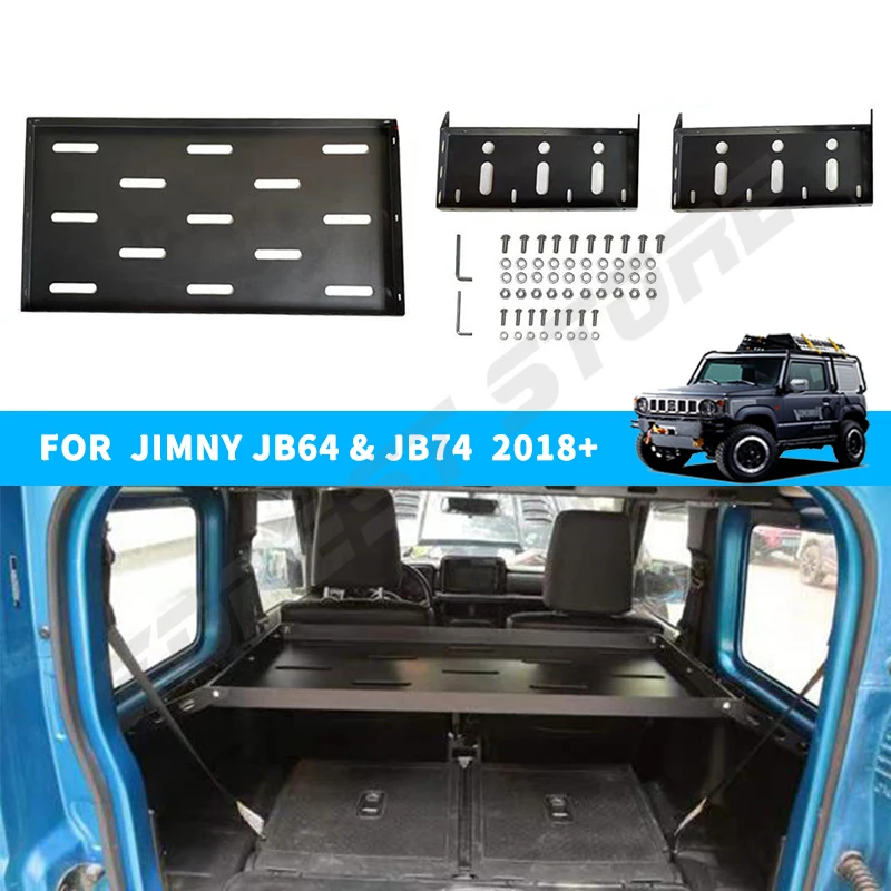 

Car Rear Racks For Suzuki Jimny JB64 Sierra JB74 2019 2023 Rear Racks Trunk Shelf Storage Bracket Luggage Internal Accessories